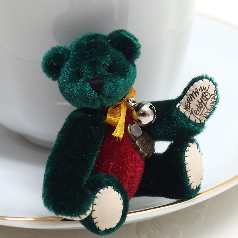 Teddy green/red  6cm