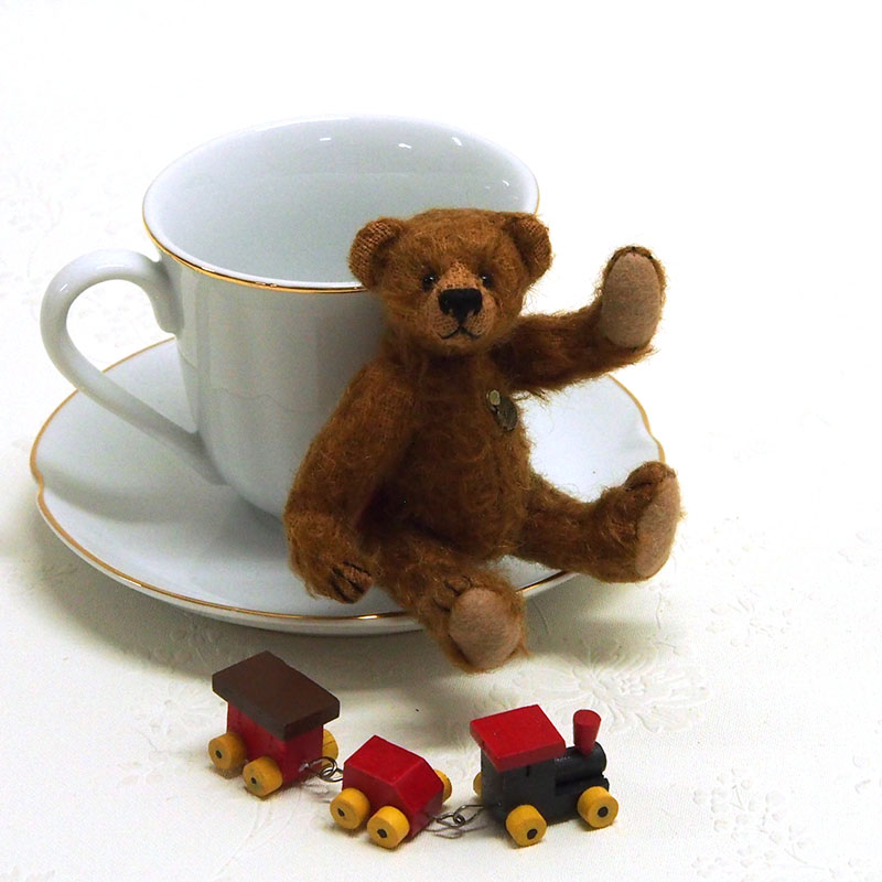 Teddy with train 11cm【3月15日ご予約分】